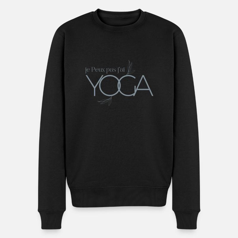 Je peux pas j'ai yoga - Pull Premium bio Homme - noir