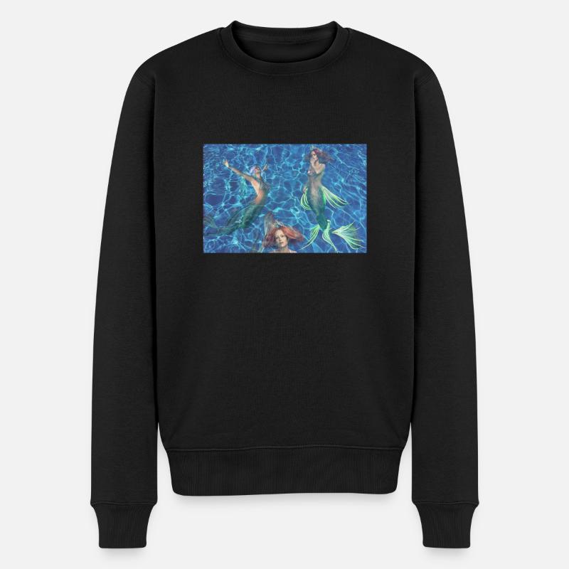 Sirenen - Männer Premium Bio Pullover - Schwarz