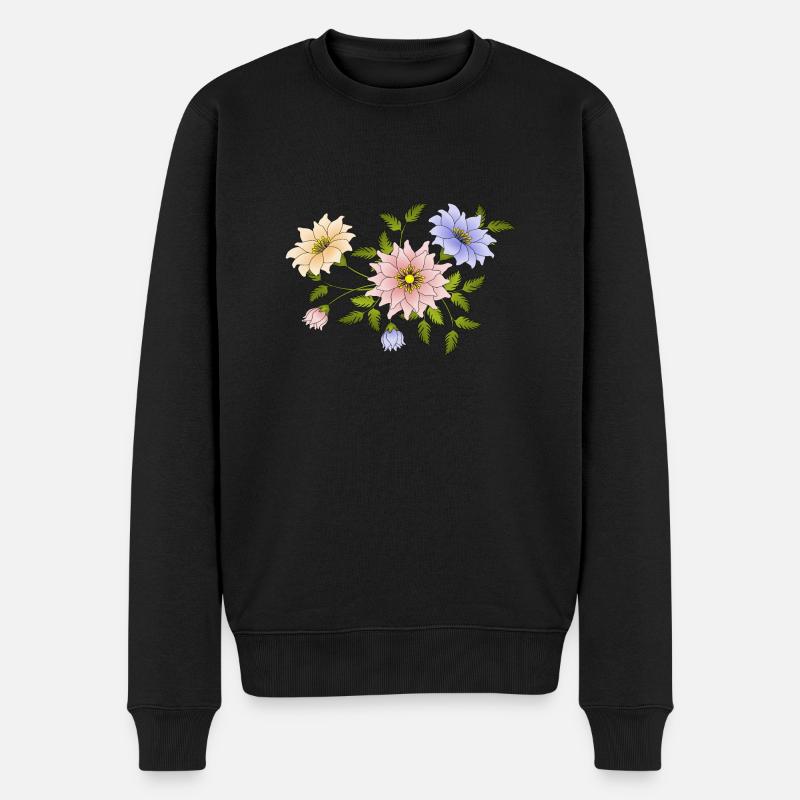 Fleur - Pull Premium bio Homme - noir