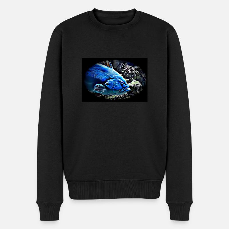 Tiere #03 - Männer Premium Bio Pullover - Schwarz