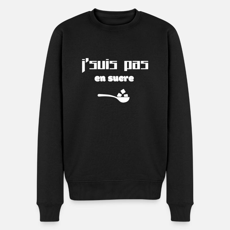 J'suis pas en sucre - Pull Premium bio Homme - noir