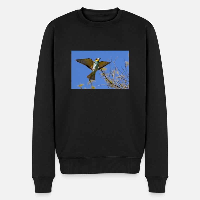 Bienenfresser - Männer Premium Bio Pullover - Schwarz