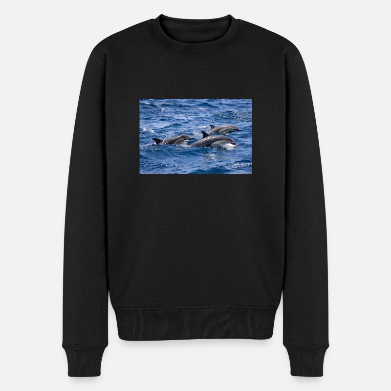 Dauphins - Pull Premium bio Homme - noir
