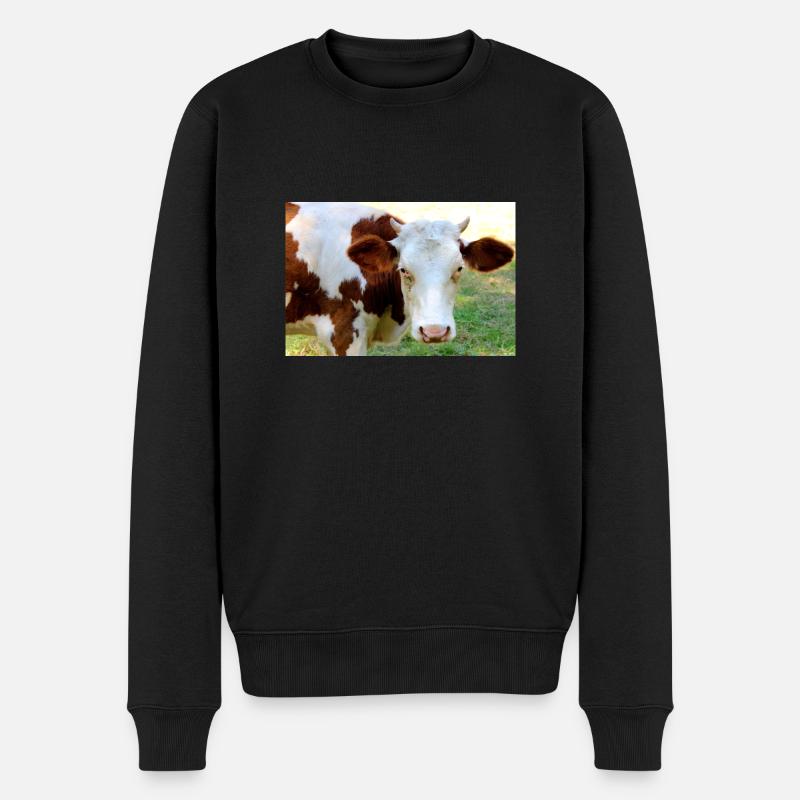 Affiche de vache - Pull Premium bio Homme - noir