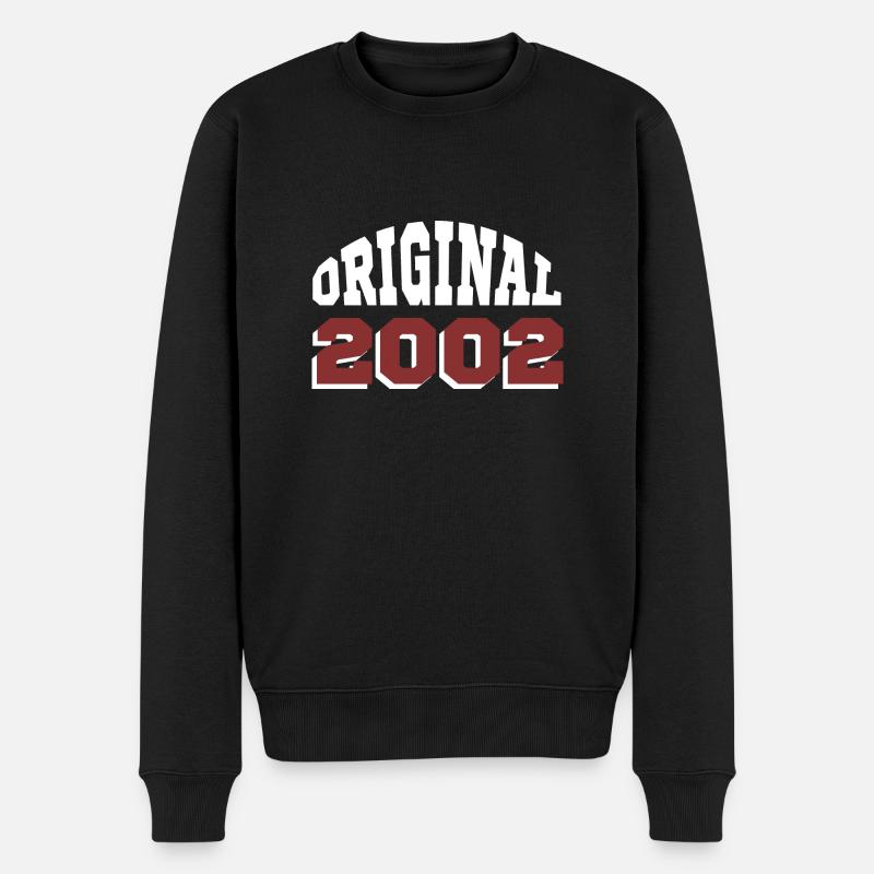 Original 2002 - Männer Premium Bio Pullover - Schwarz