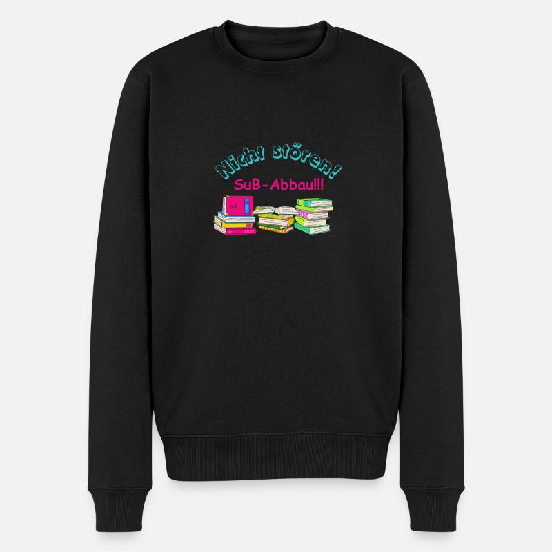 SuB-Abbau - Männer Premium Bio Pullover - Schwarz
