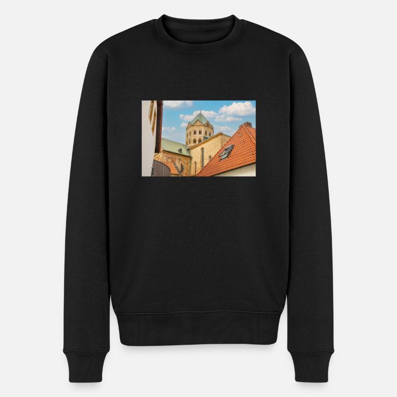 Kleine Kirche Osnabrück - Männer Premium Bio Pullover - Schwarz
