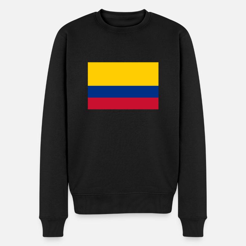 Kolumbien - Männer Premium Bio Pullover - Schwarz