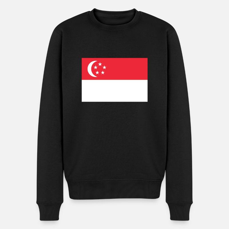 Singapour - Pull Premium bio Homme - noir