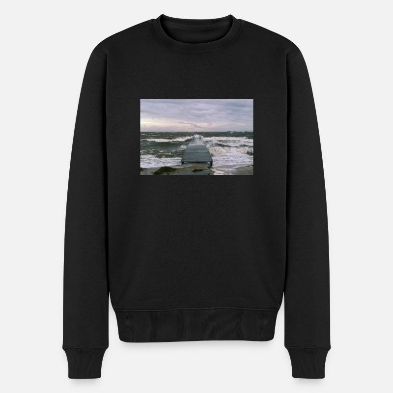 Sturm - Männer Premium Bio Pullover - Schwarz