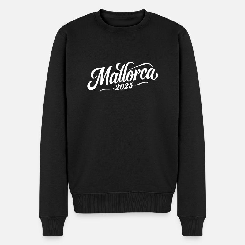 Mallorca 2025 - Männer Premium Bio Pullover - Schwarz