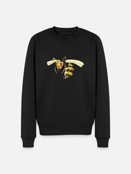 wasp - Men's Premium Organic Jumper - black