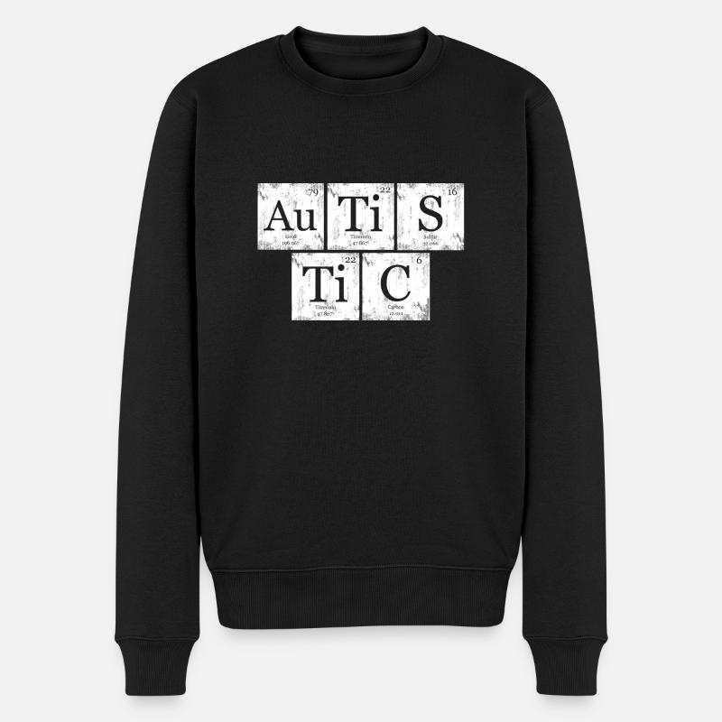 Tableau Périodique AuTiSTiC Nerd Geek - Pull Premium bio Homme - noir