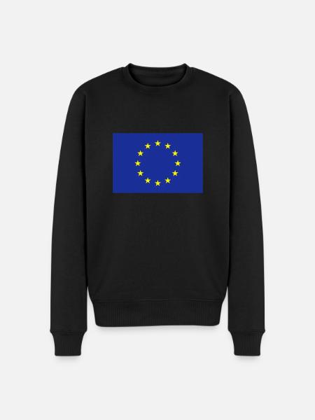 Europe__V001 - Männer Premium Bio Pullover - Schwarz
