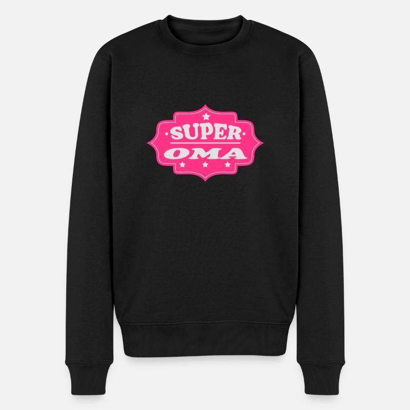 Super oma - Pull Premium bio Homme - noir