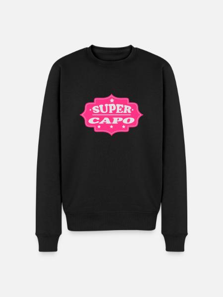 Super capo 111 - Men's Premium Organic Jumper - black