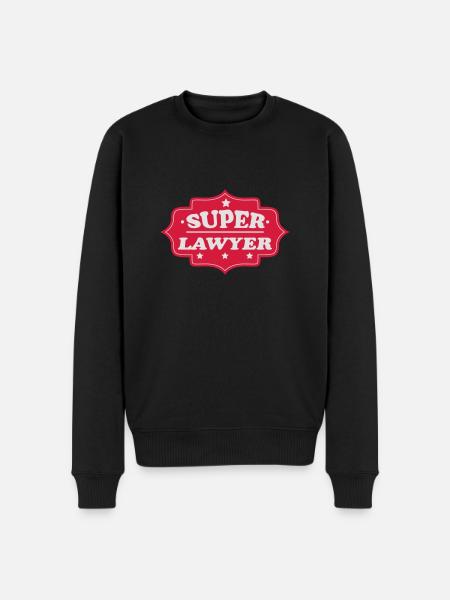 Super lawyer - Men's Premium Organic Jumper - black
