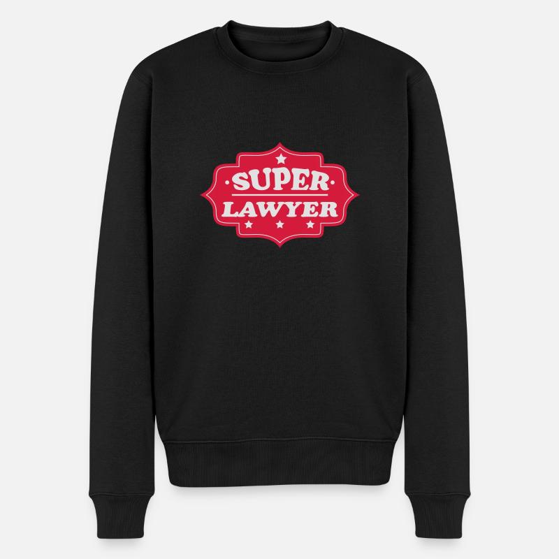 Super lawyer - Pull Premium bio Homme - noir