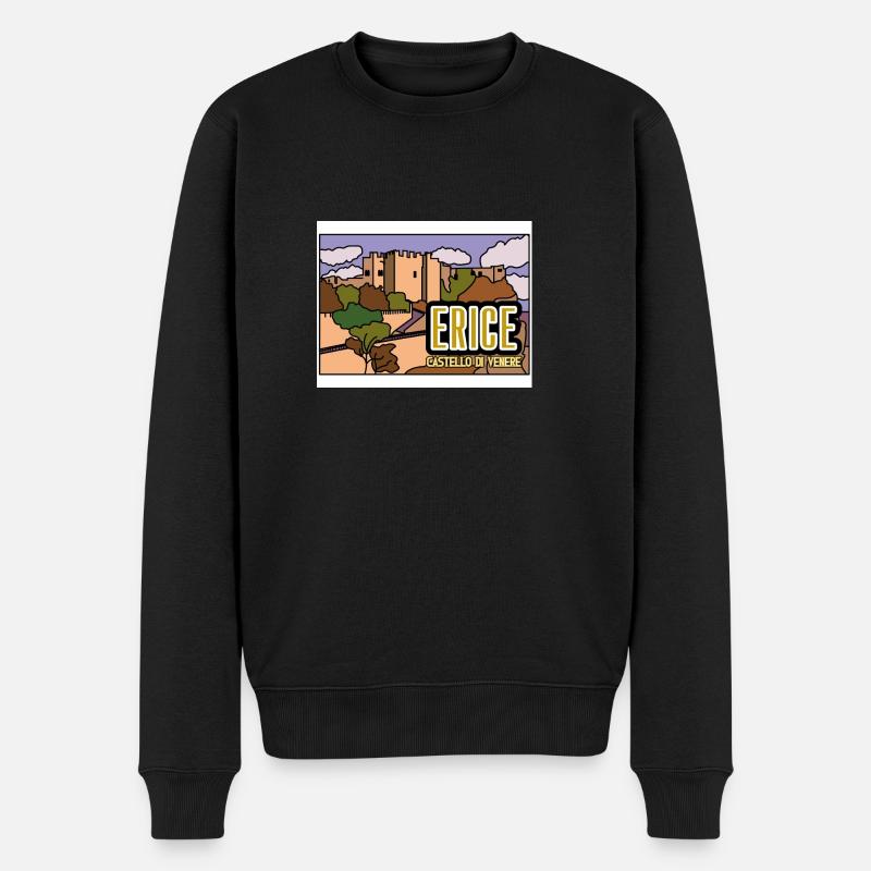 Château de Vénus Erice - Pull Premium bio Homme - noir