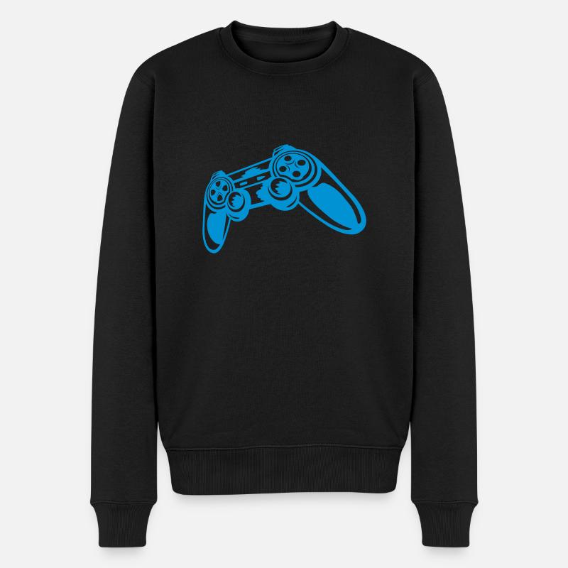 Joystick Gamer Console Rétro - Pull Premium bio Homme - noir