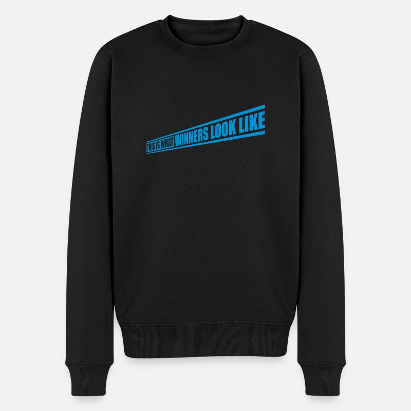What Winners Look Like - Männer Premium Bio Pullover - Schwarz