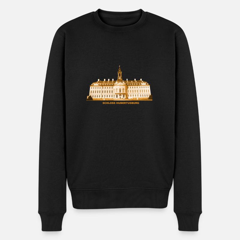 Hubertusburg Schloss Wermsdorf Grimma Sachsen - Männer Premium Bio Pullover - Schwarz