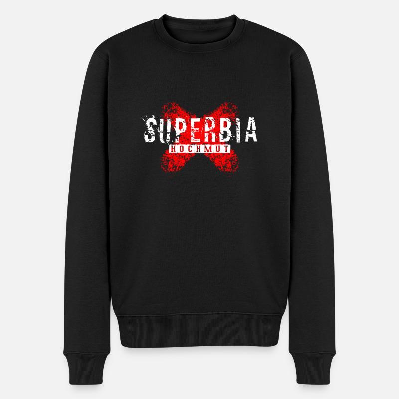 Superbia - Der Hochmut - Männer Premium Bio Pullover - Schwarz