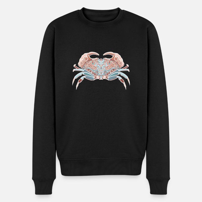 Signe du zodiaque Cancer - Pull Premium bio Homme - noir