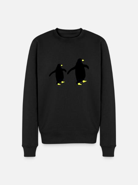 Penguin Silhouette 2 - Men's Premium Organic Jumper - black