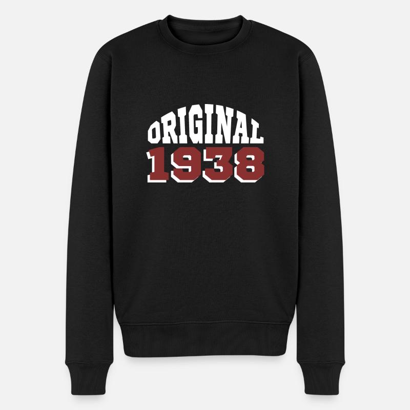 Original 1938 - Männer Premium Bio Pullover - Schwarz
