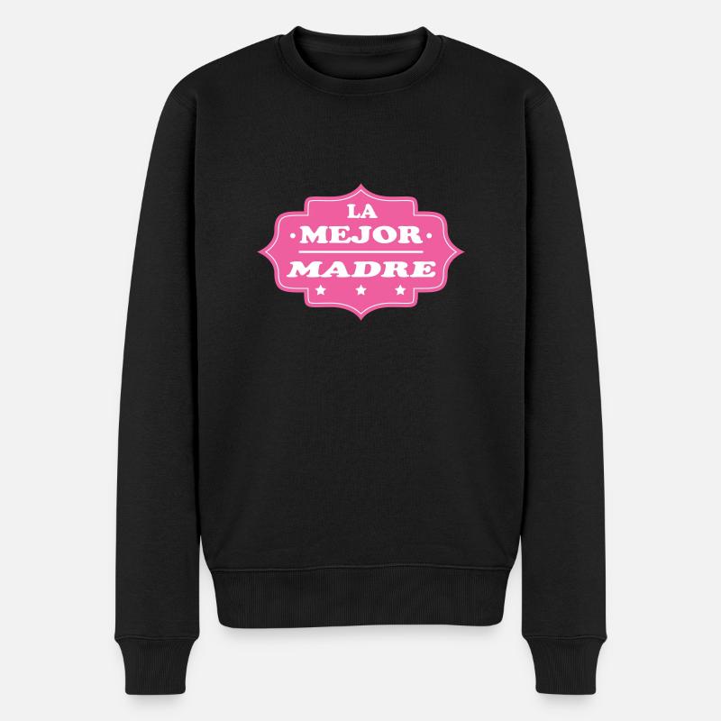 LA MEJOR MADRE - Pull Premium bio Homme - noir