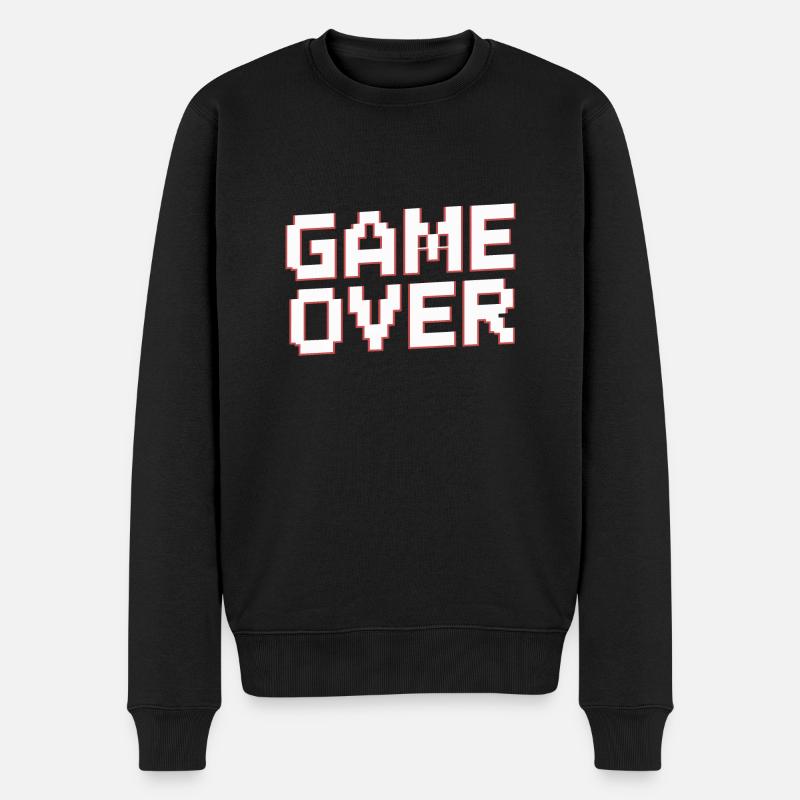 SPIELENDE - Männer Premium Bio Pullover - Schwarz