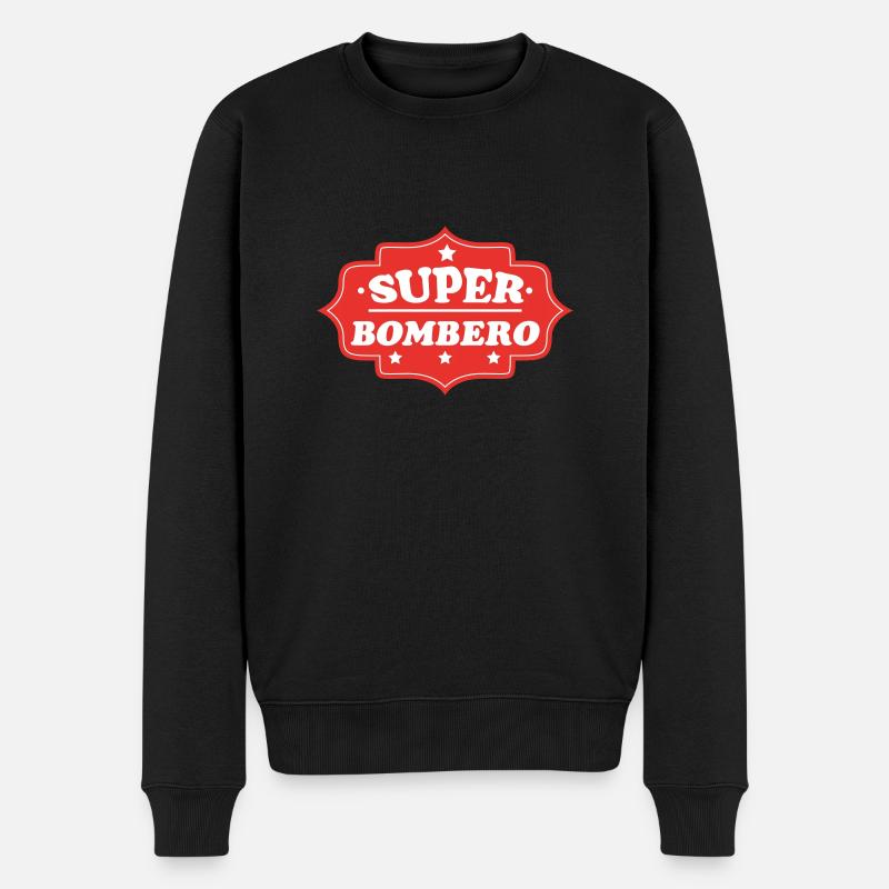 SUPER BOMBERO - Pull Premium bio Homme - noir