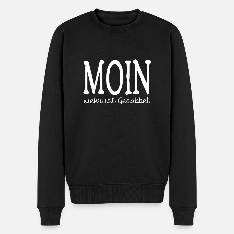 MOIN - Männer Premium Bio Pullover - Schwarz