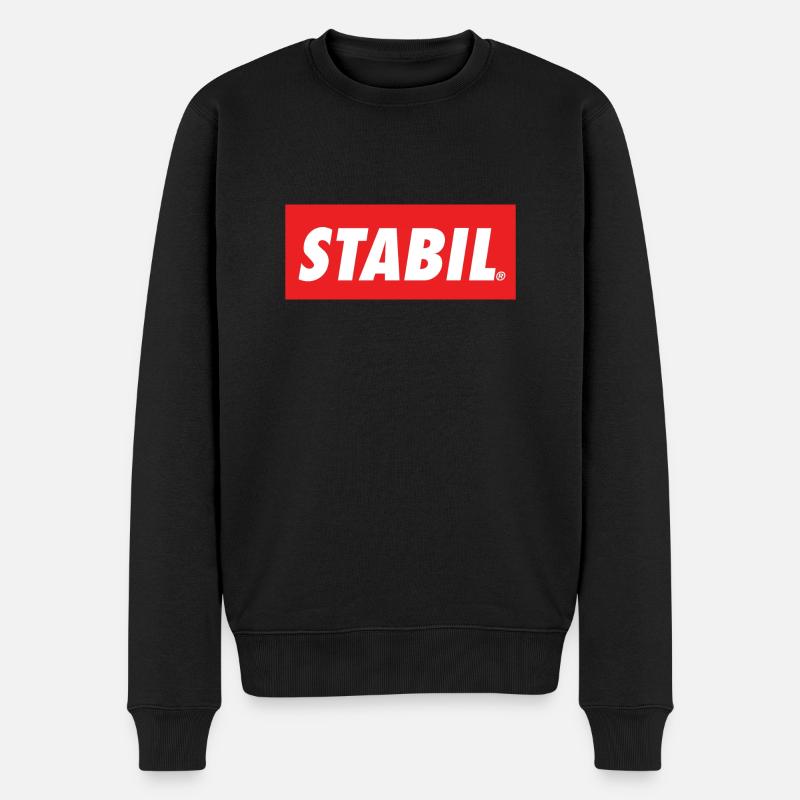 Stabil - Männer Premium Bio Pullover - Schwarz
