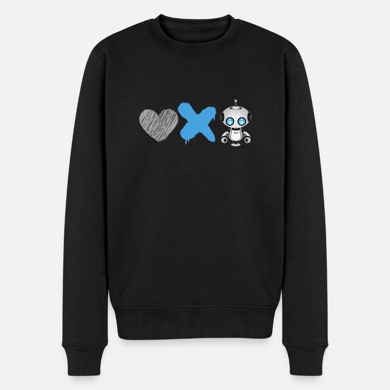 Love death robots - Männer Premium Bio Pullover - Schwarz