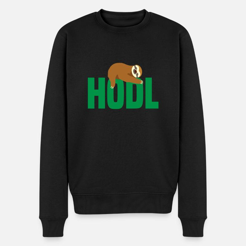 Fautier avec Bitcoin, Hodl - Pull Premium bio Homme - noir