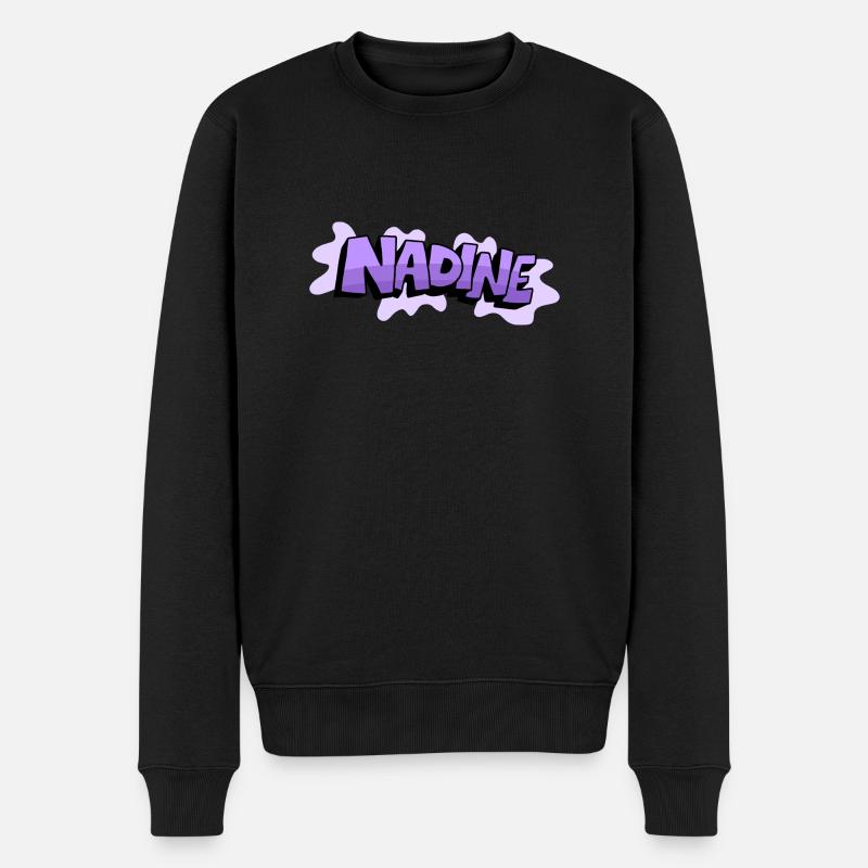 Grafitti Nom Nadine - Pull Premium bio Homme - noir