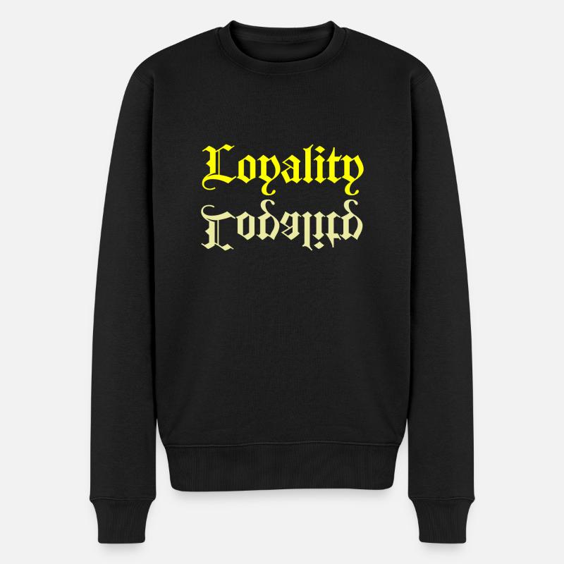 Loyalität - Männer Premium Bio Pullover - Schwarz
