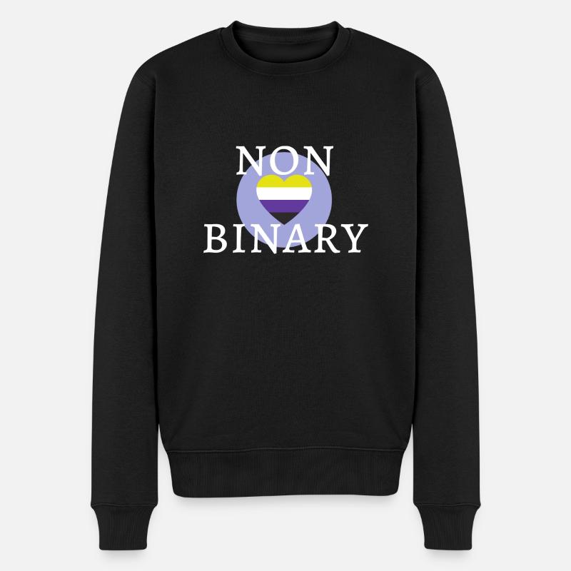 Geschlechtsneutral JA! - Männer Premium Bio Pullover - Schwarz