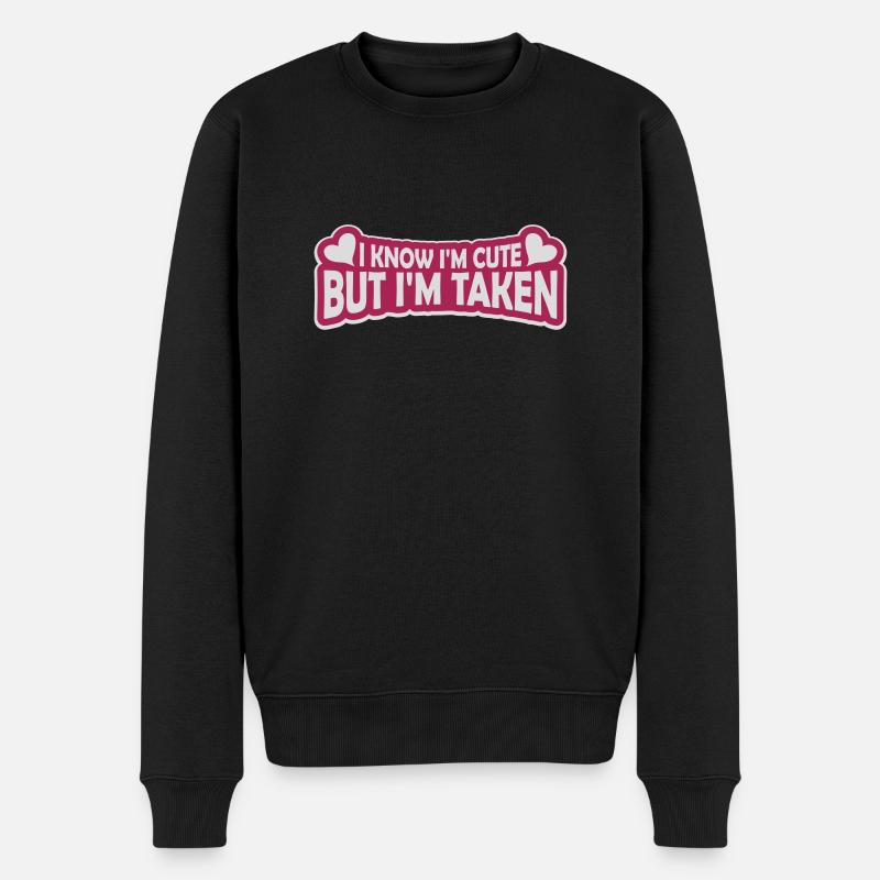 citation mignonne mais prise - Pull Premium bio Homme - noir
