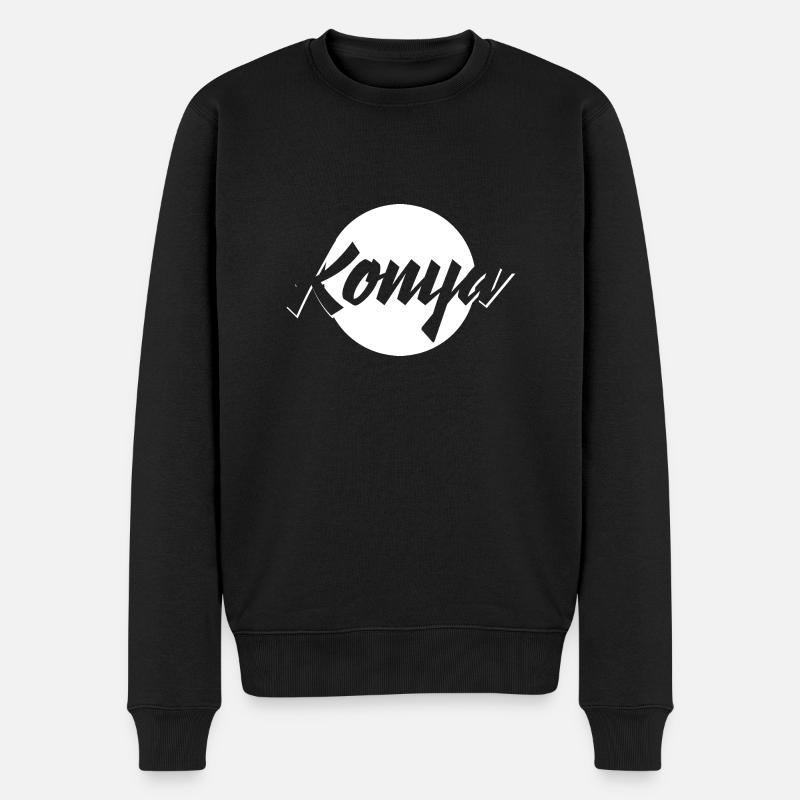 Konya - Männer Premium Bio Pullover - Schwarz