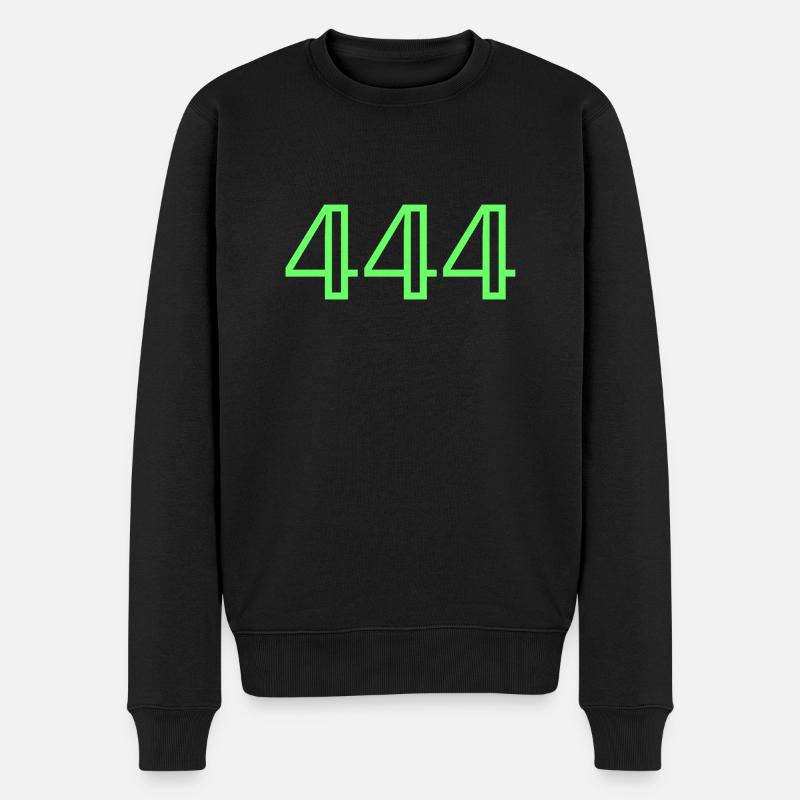 Nombres |444|. - Pull Premium bio Homme - noir