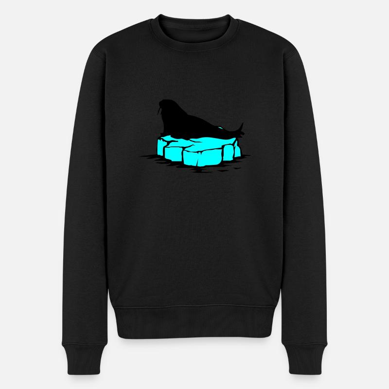 Sælis - Økologisk premium-sweatshirt til mænd - sort