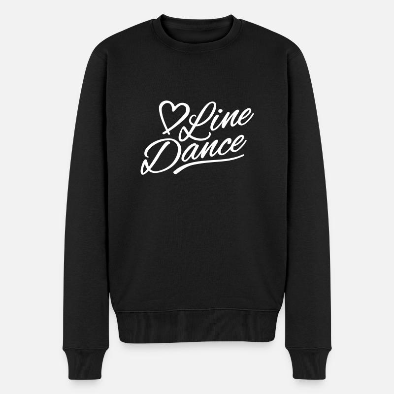 Love Line Dance Linedance Lover - Männer Premium Bio Pullover - Schwarz