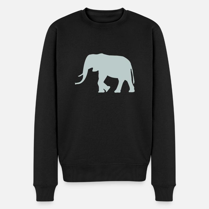 Éléphant - Pull Premium bio Homme - noir