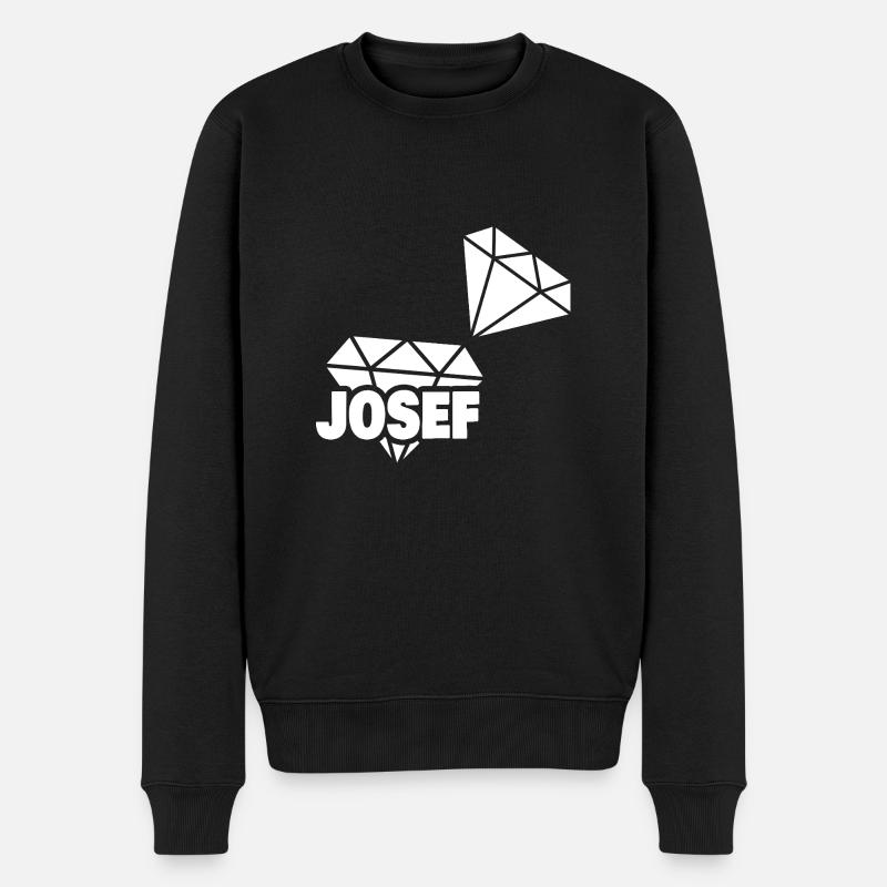 Geschenk für Josef - Männer Premium Bio Pullover - Schwarz