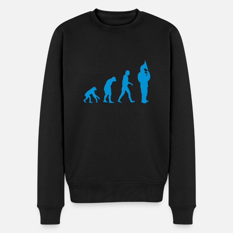 evo2sousaphone1 - Männer Premium Bio Pullover - Schwarz