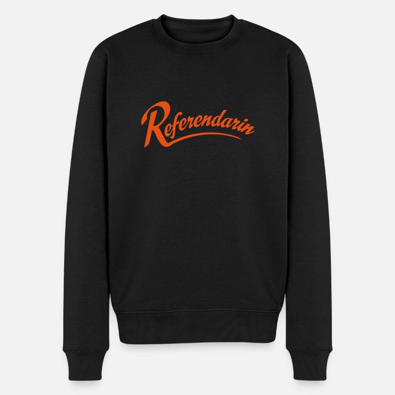 Referendarin - Männer Premium Bio Pullover - Schwarz