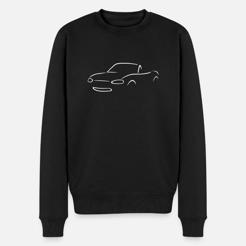 Miata NB Weiß - Männer Premium Bio Pullover - Schwarz